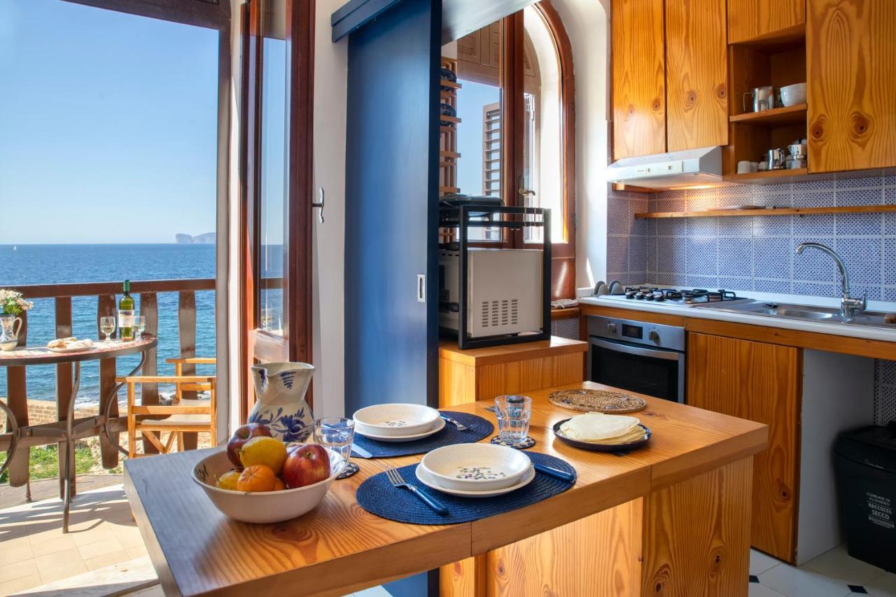 Alguerhome Casa Blu Sea View Bagian luar foto